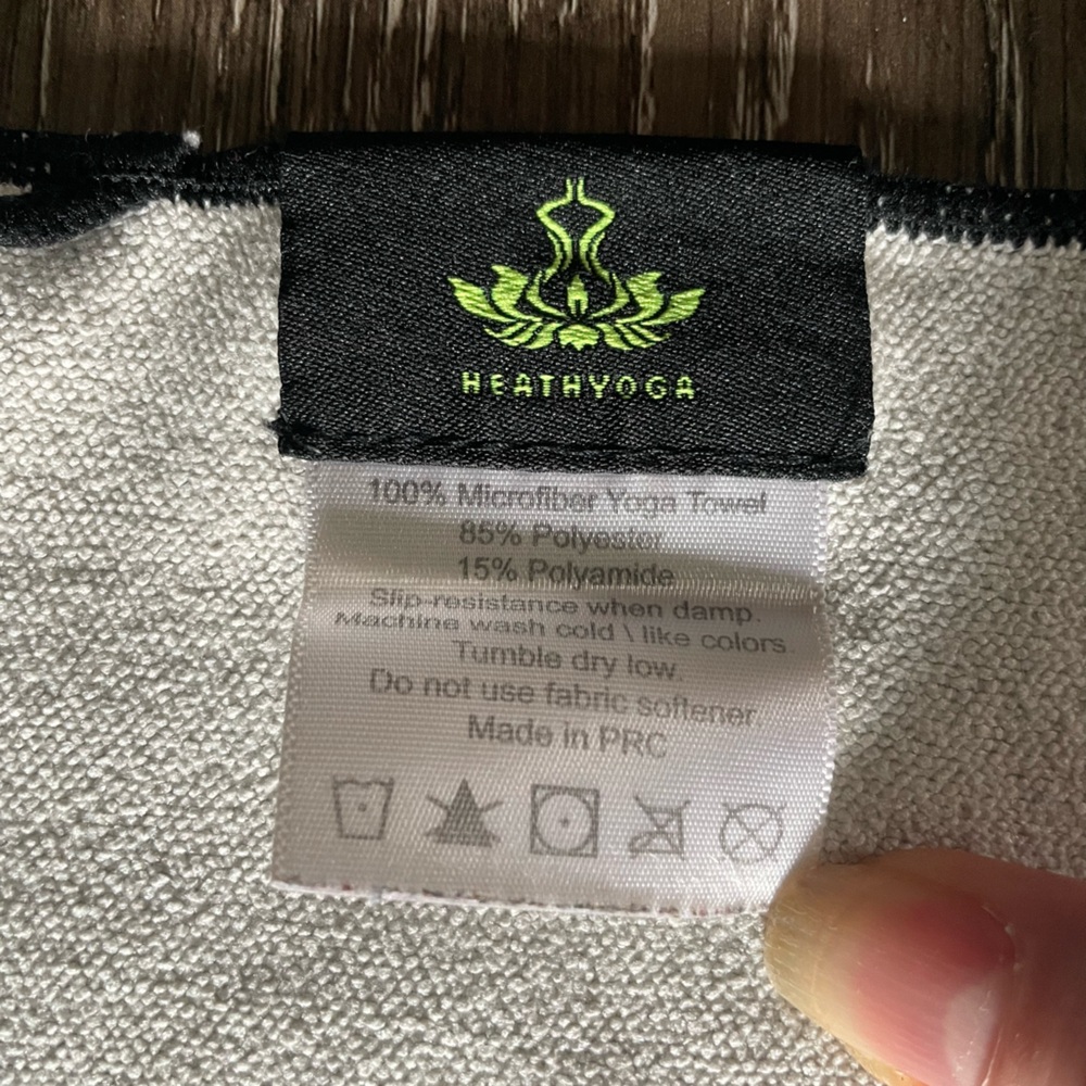 Floral Yoga Mat with Black Background - Picture 3 of 4